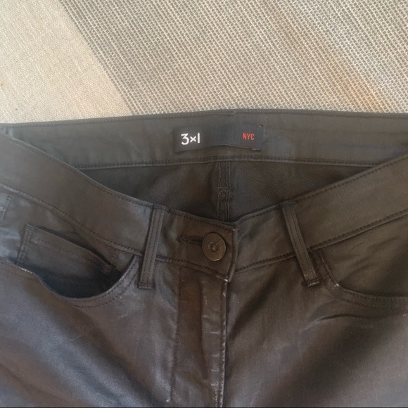 3x1 waxed denim black jeans - Picture 4 of 5